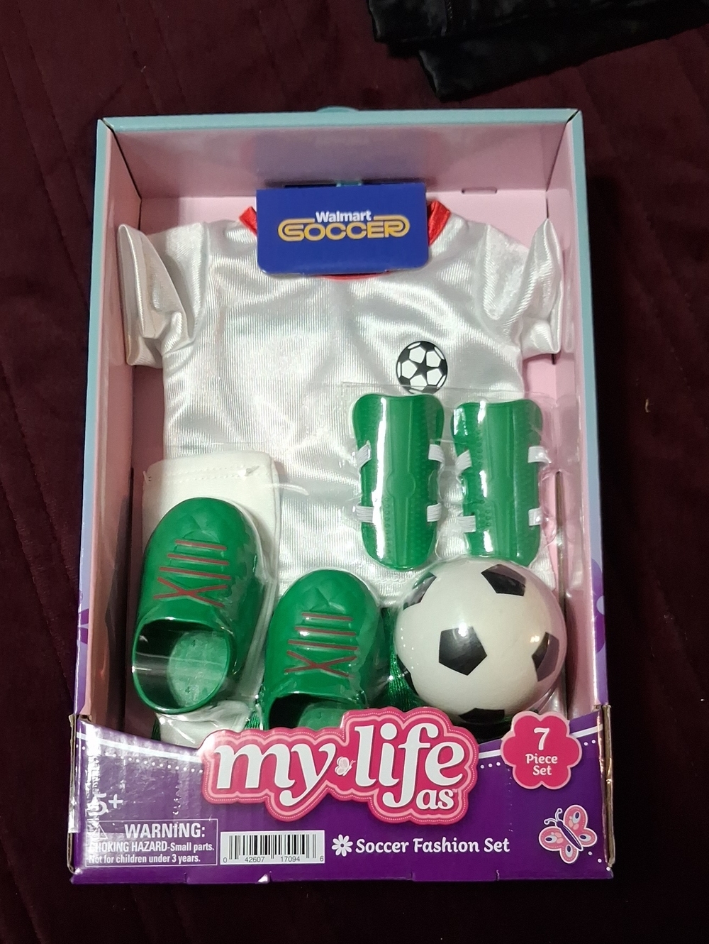 My Life As Kids Soccer Outfit - White & Green